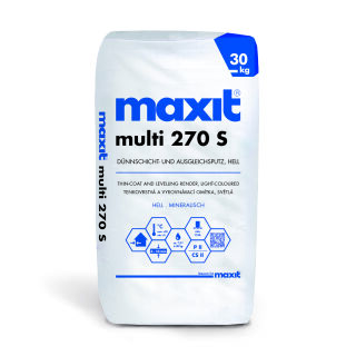 maxit multi 270 S Dünnschicht- und Ausgleichsputz, hell