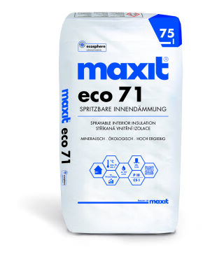 maxit Gruppe - maxit eco 71 Innen Wärmedämmputzmörtel