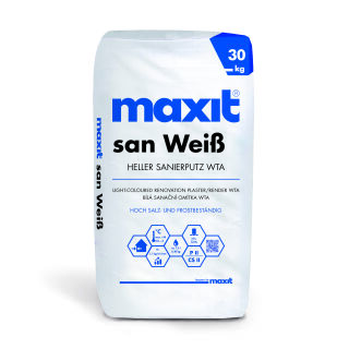 maxit san Weiß heller Sanierputz WTA