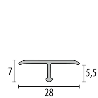 Küberit T-Profile 293 Küberit Profile Systems - Küberit T-Profile 293