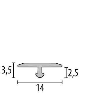 Küberit T-Profile 289 Küberit Profile Systems - Küberit T-Profile 289