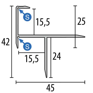 Küberit Treppenkantenprofile 206 Küberit Profile Systems - Küberit Treppenkantenprofile 206
