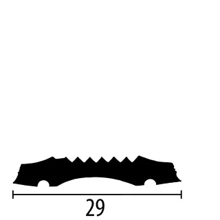 Küberit PVC-Einlagen, gerillt 2504 Küberit Profile Systems - Küberit PVC-Einlagen, gerillt 2504
