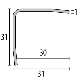 Küberit Eckschutzwinkel 174 Küberit Profile Systems - Küberit Eckschutzwinkel 174