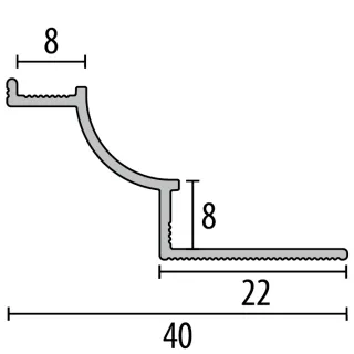 Küberit Wandkantenprofile Hohlkehlprofile 90° Außenecken CC080/CC100 Küberit Profile Systems - Küberit Wandkantenprofile Hohlkehlprofile 90° Außenecken CC080/CC100