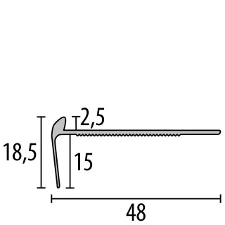 Küberit Treppenkantenprofile Fertigwinkel mit runden Ecken 859 Küberit Profile Systems - Küberit Treppenkantenprofile Fertigwinkel mit runden Ecken 859