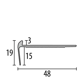 Küberit Treppenkantenprofile Fertigwinkel mit runden Ecken 860 Küberit Profile Systems - Küberit Treppenkantenprofile Fertigwinkel mit runden Ecken 860