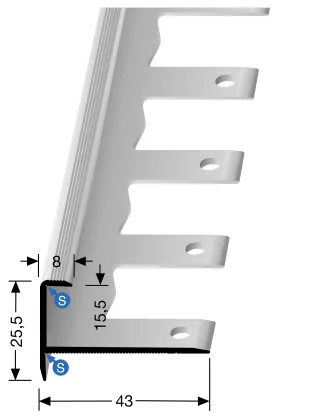 Küberit Treppenkantenprofile 813 Küberit Profile Systems - Küberit Treppenkantenprofile 813