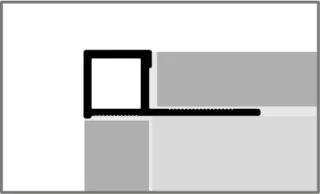 Küberit Quadro Randleistenprofile Quadratprofile CT125 Küberit Profile Systems - Küberit Quadro Randleistenprofile Quadratprofile CT125