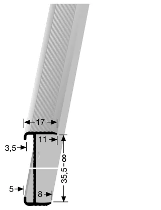 Küberit Treppenkantenprofile 844WS Küberit Profile Systems - Küberit Treppenkantenprofile 844WS