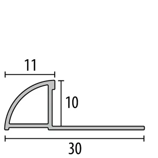 Küberit Viertelkreisprofile QR100 Küberit Profile Systems - Küberit Viertelkreisprofile QR100