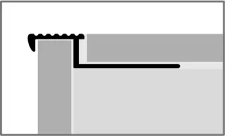 Küberit Treppenkantenprofile TR090 Küberit Profile Systems - Küberit Treppenkantenprofile TR090