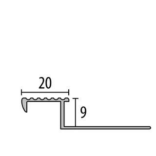 Küberit Treppenkantenprofile TR090 Küberit Profile Systems - Küberit Treppenkantenprofile TR090