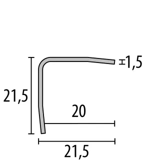 Küberit Eckschutzwinkel 272 Küberit Profile Systems - Küberit Eckschutzwinkel 272 (GTIN: 4019907268648, HAN: 2272724024)