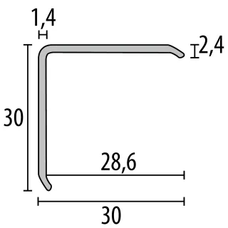 Küberit Eckschutzwinkel 273 Küberit Profile Systems - Küberit Eckschutzwinkel 273