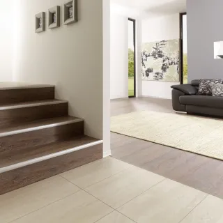 Treppenkantenprofilsysteme für Parkett und Laminat Treppenkantenprofilsysteme für Parkett und Laminat