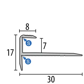 Küberit Treppenkantenprofile 808 Küberit Profile Systems - Küberit Treppenkantenprofile 808