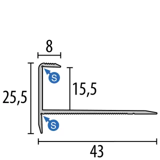 Küberit Treppenkantenprofile 813 Küberit Profile Systems - Küberit Treppenkantenprofile 813
