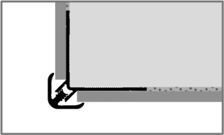 Küberit Clip-Außenecken 153 Küberit Profile Systems - Küberit Clip-Außenecken 153