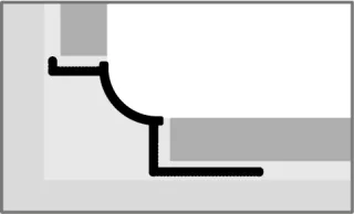 Küberit Profile Systems - Küberit Wandkantenprofile Hohlkehlprofile CC100