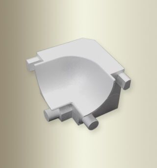 Küberit Profile Systems - Hohlkehlpr. 90° IE 24 mm CC080|CC100 IE Aluminium poliert eloxiert silber glanz (GTIN: 4019907217820, HAN: CC08010034-IE)