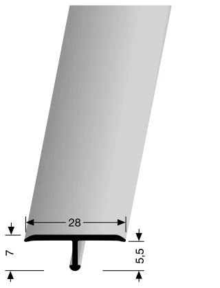 Küberit T-Profile 293 Küberit Profile Systems - Küberit T-Profile 293