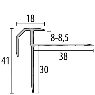 Küberit Treppenkantenprofile 838 Küberit Profile Systems - Küberit Treppenkantenprofile 838
