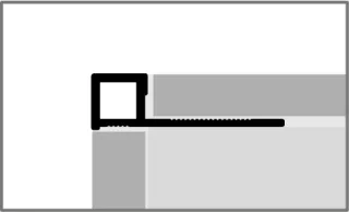 Küberit Quadro Randleistenprofile Quadratprofile CT090 Küberit Profile Systems - Küberit Quadro Randleistenprofile Quadratprofile CT090