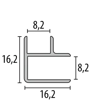 Küberit Kombi Innen- / Außenecken 164 Küberit Profile Systems - Küberit Kombi Innen- / Außenecken 164