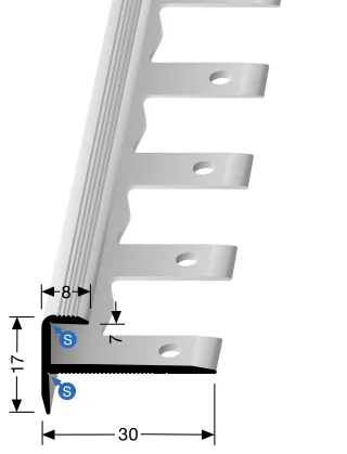 Küberit Treppenkantenprofile 808 Küberit Profile Systems - Küberit Treppenkantenprofile 808