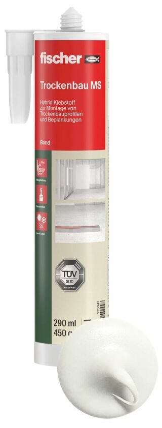fischerwerke Hybrid-Klebstoff Trockenbau MS
