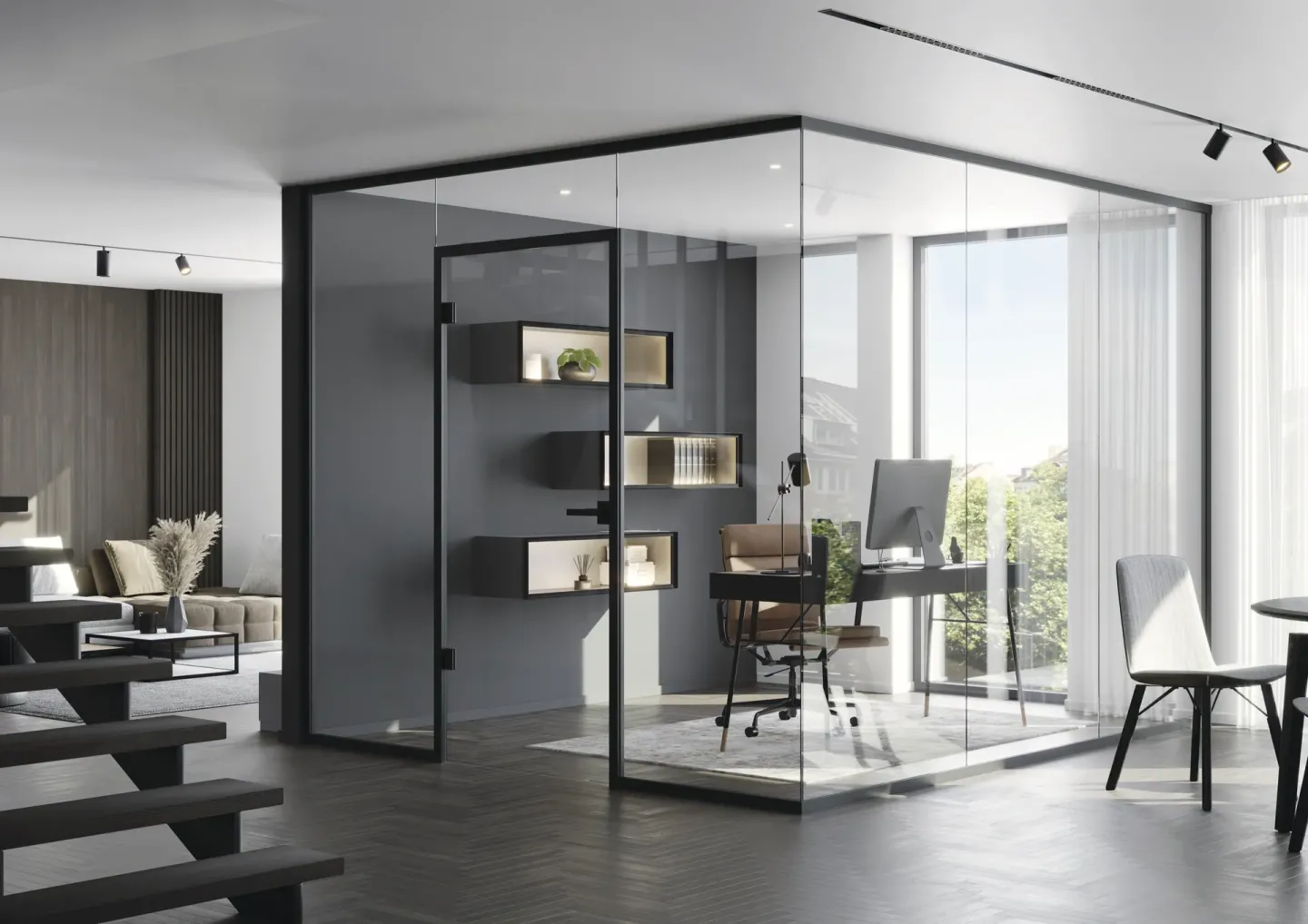 Aluminium-Trennwandsystem Schüco Interior Systems AP VS 43