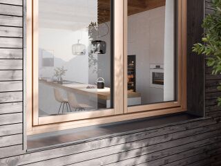 STYRIALINE: 100 % flächenbündiges Design-Holzfenster