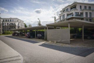 Urbanes System - Individuelles Carport projekt w Systeme aus Stahl - Urbanes System - Individuelles Carport