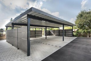 Urbanes System - Individuelles Carport projekt w Systeme aus Stahl - Urbanes System - Individuelles Carport