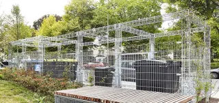 Pergola aus Stahl