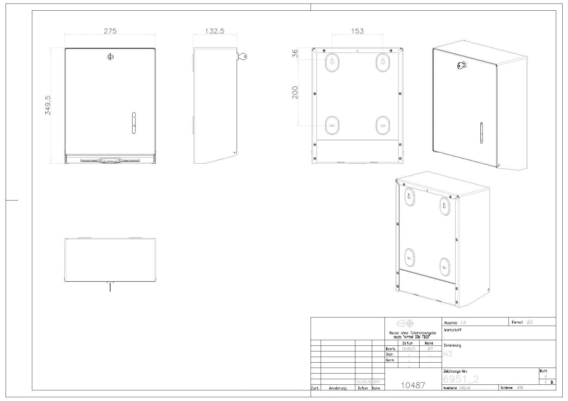 MediLine 750 Aluminium weiß, pulverbeschichtet