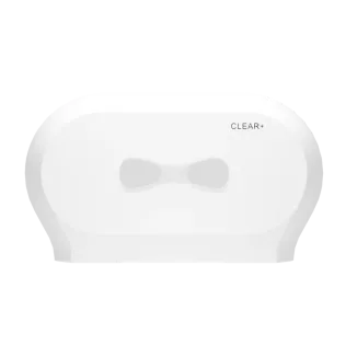 Transparente Desinfektionsstation mit ergonomischem Design und integrierter LED-Beleuchtung