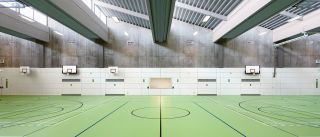 Neubau Zweifeld-Sporthalle a.d. Max-Planck-Schule Rüsselsheim - © Ralf Heidenreich Darmstadt Neubau Zweifeld-Sporthalle a.d. Max-Planck-Schule Rüsselsheim - © Ralf Heidenreich Darmstadt