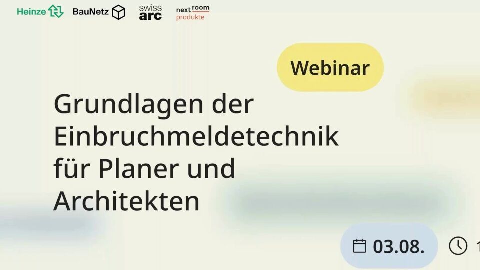 Webinar: Grundlagen der Einbruchmeldetechnik