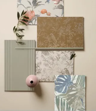 Momenti - Dünne Wandfliesen mit Blumen- und Art-Deco-Mustern Momenti - Dünne Wandfliesen mit Blumen- und Art-Deco-Mustern