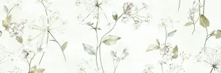 White Deco - Dünne Großformat-Wandfliesen mit Blumendekoren White Deco - Dünne Großformat-Wandfliesen mit Blumendekoren