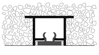 Vorhangprofil-Systeme zum Einbetonieren für Innen- und Außenbereiche Vorhangprofil-Systeme zum Einbetonieren für Innen- und Außenbereiche