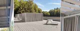 Objekt-Vorhangschienen-Systeme für Innen- und Außenbereiche Objekt-Vorhangschienen-Systeme für Innen- und Außenbereiche