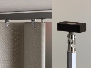 Hamotec AG präsentiert die erste innovative Fixierung für Balkonvorhänge