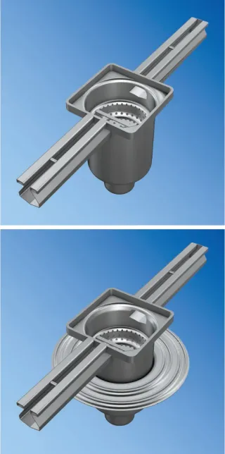 Entwässerungsrinnen aus Edelstahl Entwässerungsrinnen aus Edelstahl