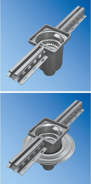 Entwässerungsrinnen aus Edelstahl Entwässerungsrinnen aus Edelstahl