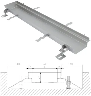 Parkdeckrinnen, Parkdeckschwerlastrinne und Parkdeckbodenabläufe Parkdeckrinnen, Parkdeckschwerlastrinne und Parkdeckbodenabläufe