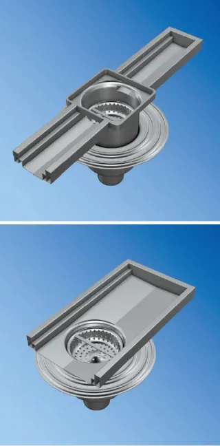 Entwässerungsrinnen aus Edelstahl Entwässerungsrinnen aus Edelstahl