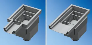 Entwässerungsrinnen aus Edelstahl Entwässerungsrinnen aus Edelstahl